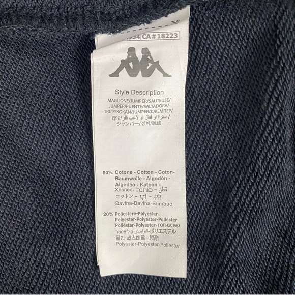 NWT | Kappa Kids' Authentic Sneek Print Hoodie Size 8Y in Black-Orange-Blue - Picture 3 of 11